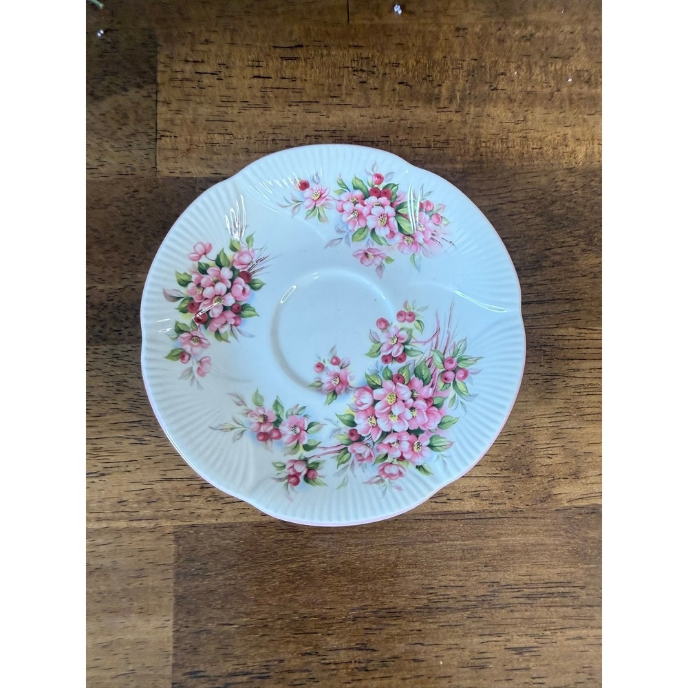 Royal Albert Apple Blossom Teacup & Saucer Blossom Time Bone China England - Picture 8 of 11